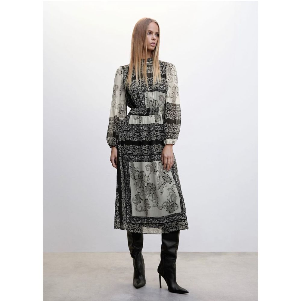 Mango Midi Printed Dress